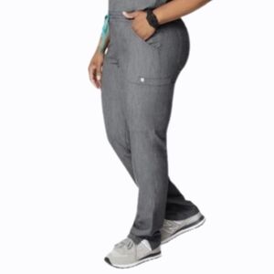 Figs Yola Graphite Gray Skinny Scrub Wimens Pants Size Large Excellent Condition
